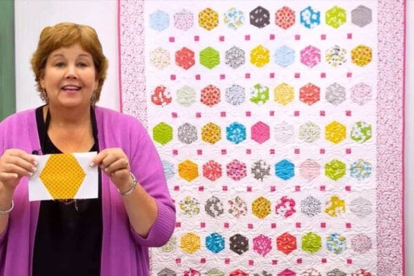 Finished Floating Hexagons Quilt With Jenny Doan, a completed DIY project