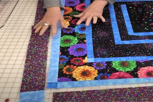 Finished an Easy Large Floral Panel Radiant Quilt, a completed DIY project