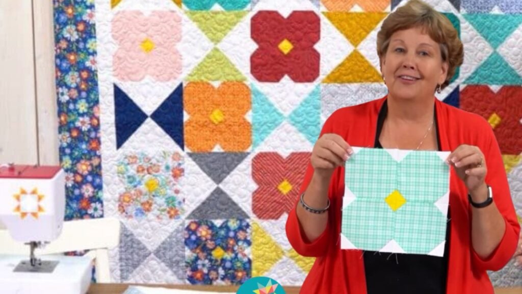 Finished Flower Glass Quilt, a completed DIY project