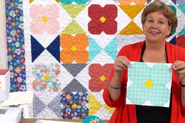Finished Flower Glass Quilt, a completed DIY project