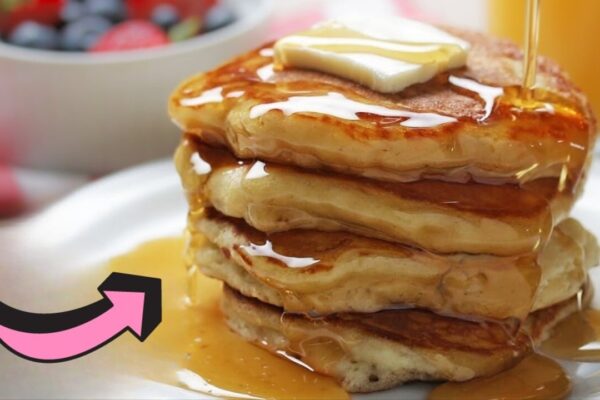 Fluffiest Buttermilk Pancakes, homemade and freshly served