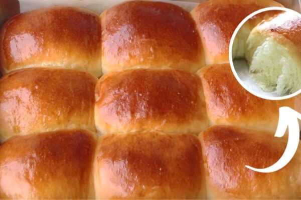 Fluffy Milk Dinner Roll, homemade and freshly served