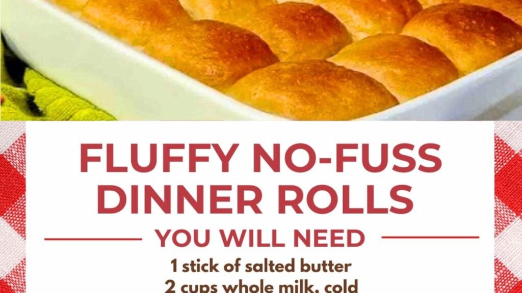 Fluffy No-Fuss Dinner Rolls, homemade and freshly served