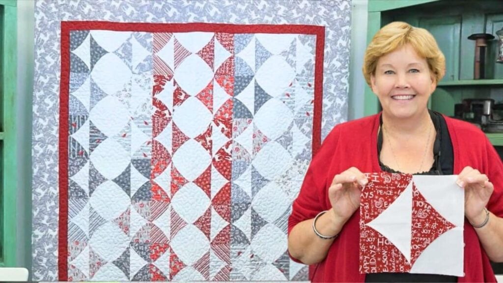 Finished Flying Geese Diamonds Quilt With Jenny Doan, a completed DIY project