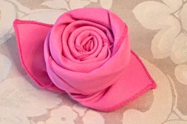 Finished How to Fold a Cloth Napkin Into a Rose in 72 Seconds, a completed DIY project