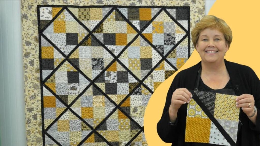 Finished Four Patch Lattice Quilt With Jenny Doan, a completed DIY project