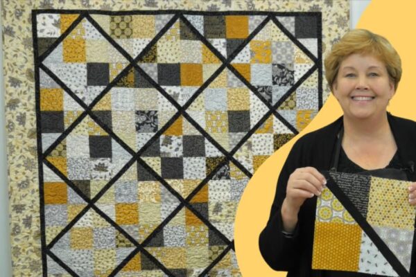 Finished Four Patch Lattice Quilt With Jenny Doan, a completed DIY project
