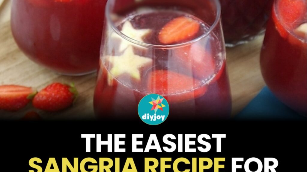 Fourth of July Sangria, homemade and freshly served