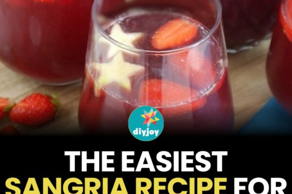 Fourth of July Sangria, homemade and freshly served