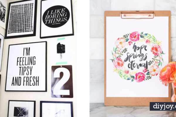 Finished 35 Best Free Printables for Your Walls, a completed DIY project