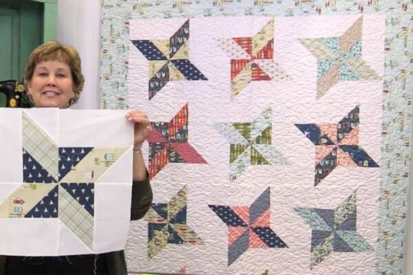 Finished Friendship Pinwheel Quilt With Jenny Doan, a completed DIY project