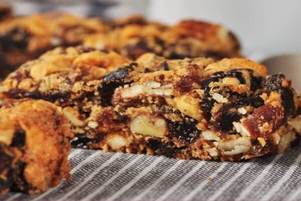 Fruit and Nut Bars, homemade and freshly served