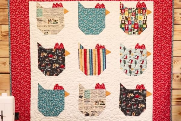 Funky Chicken Quilt Pattern, homemade and freshly served