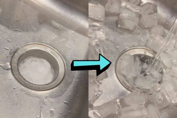 Finished Garbage Disposal Cleaning Hack With Ice Cubes, a completed DIY project