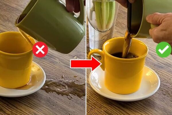 Genius Pouring Hack to Avoid Spilling