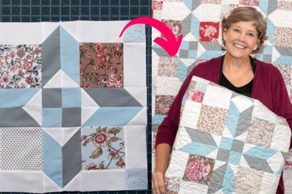 Finished Good Fortune Quilt With Jenny Doan, a completed DIY project