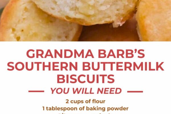 Grandma Barb’s Southern Buttermilk Biscuits, homemade and freshly served