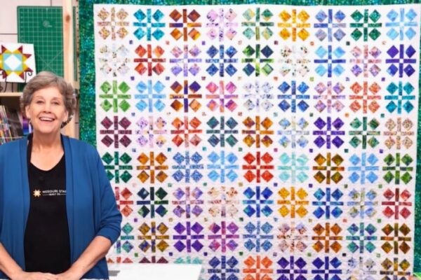Finished Grandma Mae’s Economy Quilt Block With Jenny Doan, a completed DIY project