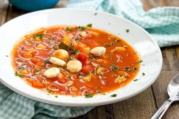 Grandma's Manhattan Clam Chowder, homemade and freshly served