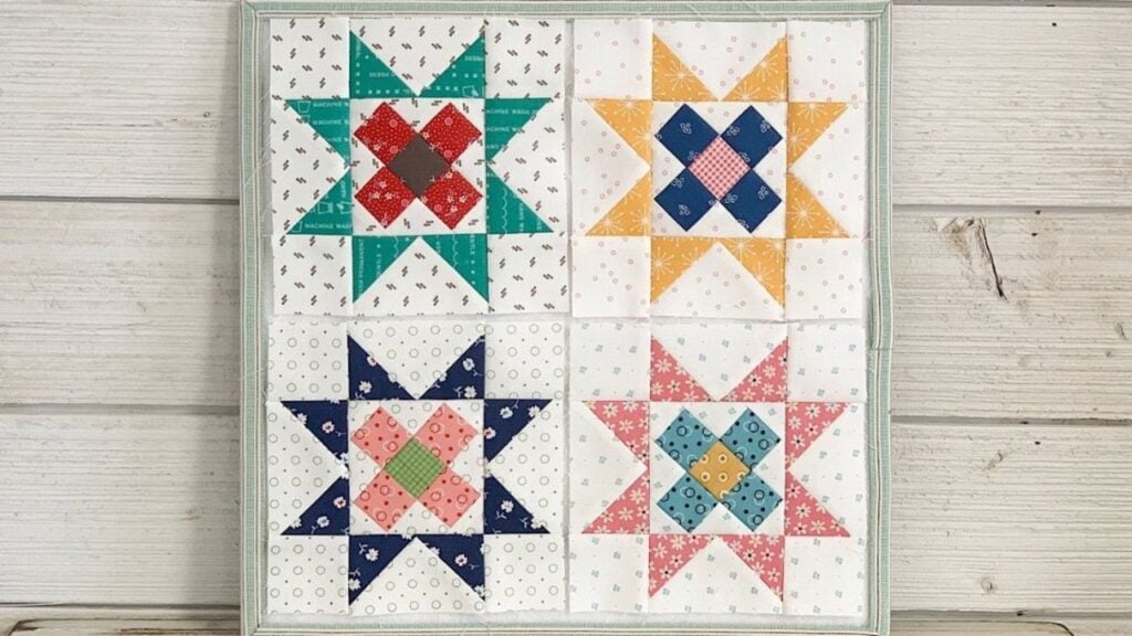 Finished Granny Star Quilt Block, a completed DIY project