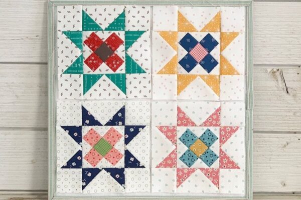 Finished Granny Star Quilt Block, a completed DIY project