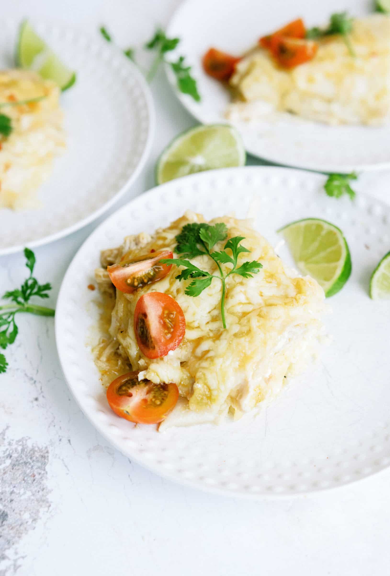 Casserole recipes — green chile enchilada casserole, easy homemade casserole for dinner