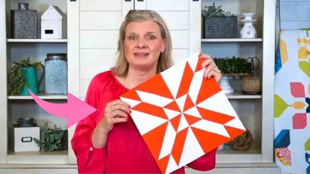 Finished Gretchen Quilt Block, a completed DIY project