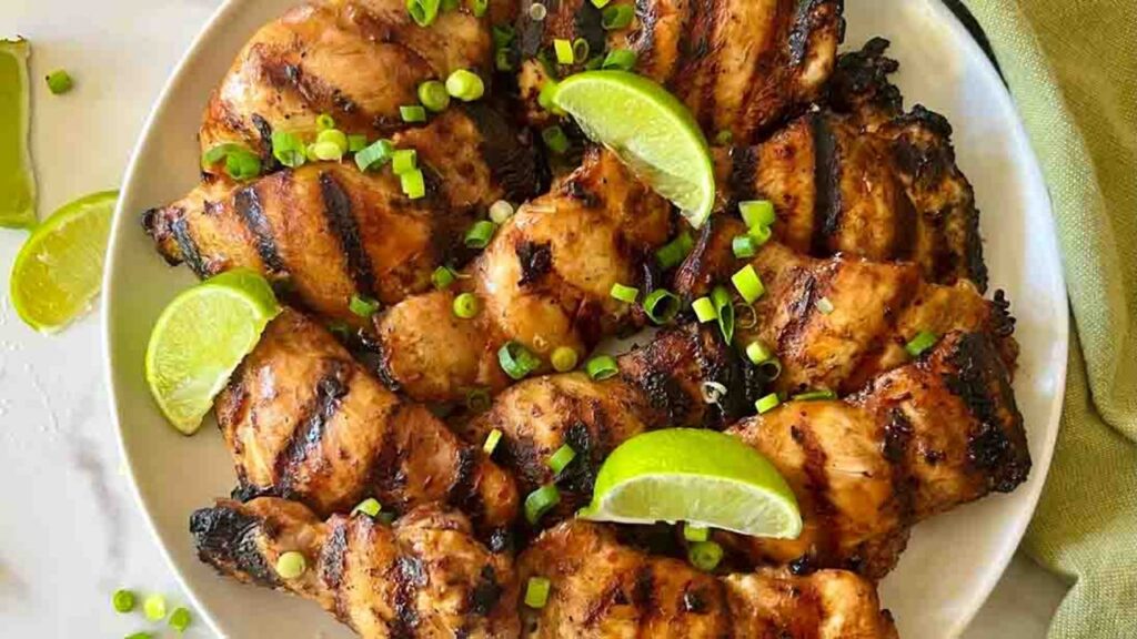 Grilled Lemongrass Chicken, homemade and freshly served