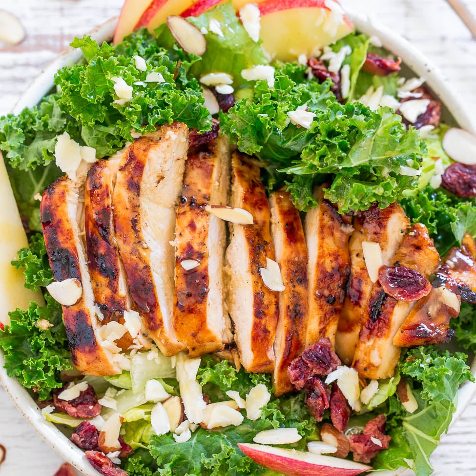 Healthy Chicken Recipes - Apple White Cheddar Grilled Chicken Salad - Fresh Fruit Salad