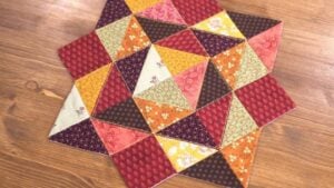Finished Half Square Table Topper, a completed DIY project