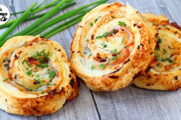 Ham and Cheese Pinwheels, homemade and freshly served