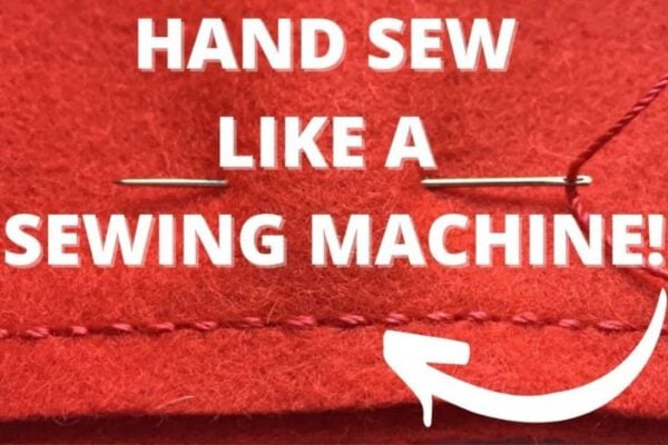 Finished Hand Sewing : Backstitching, a completed DIY project