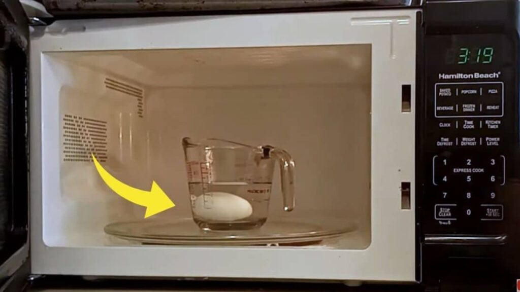 Hard-Boiled and Soft-Boiled Eggs in a Microwave, homemade and freshly served
