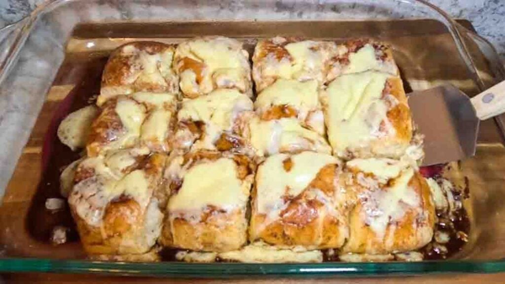 Hawaiian Roll Cheesecake Danish, homemade and freshly served