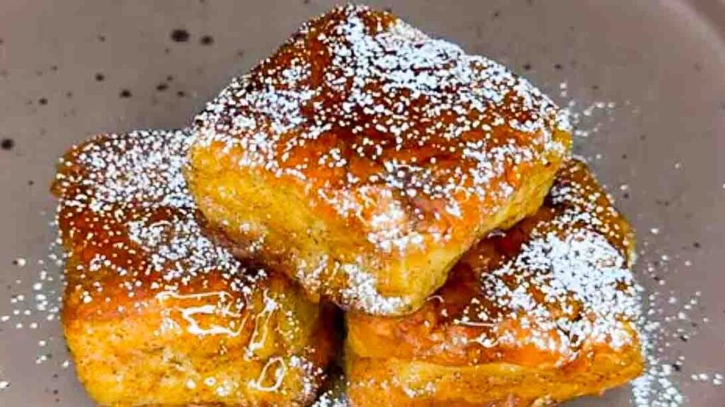 Hawaiian Roll French Toast, homemade and freshly served