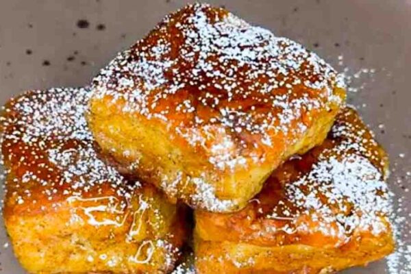 Hawaiian Roll French Toast, homemade and freshly served