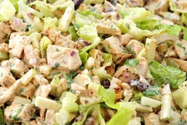 Healthy Chicken Salad, homemade and freshly served