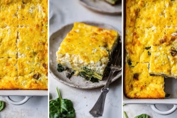 Healthy Egg Bake, homemade and freshly served