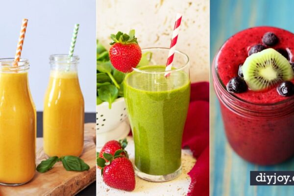 34 Healthy Smoothie Recipes For Breakfast or Anytime Snack, homemade and freshly served
