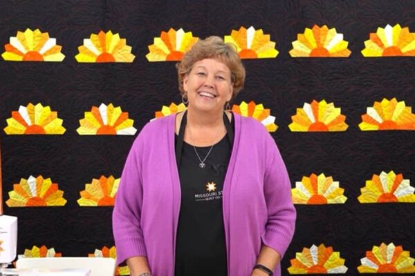 Finished Here Comes the Sun Dresden Quilt With Jenny Doan, a completed DIY project