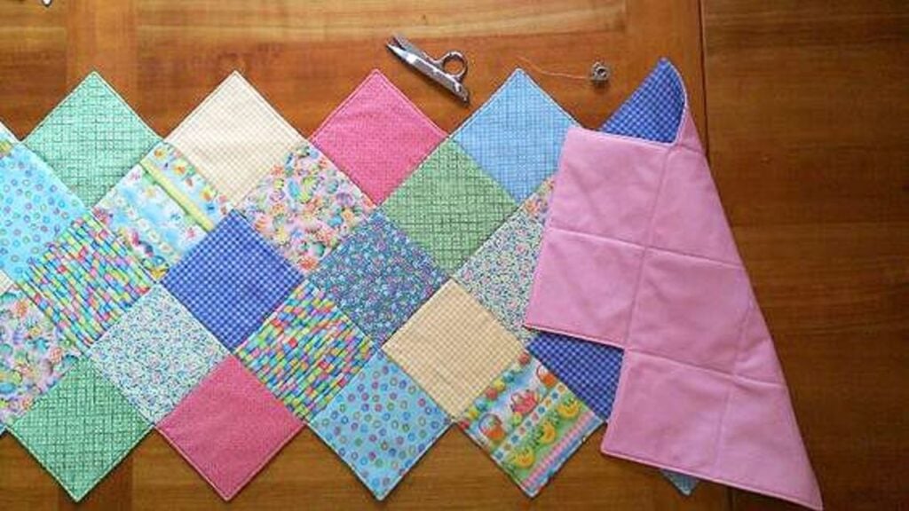 Finished Easter Table Runner Sewing, a completed DIY project