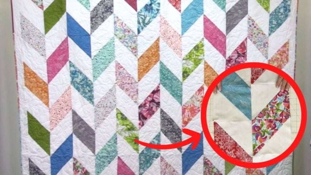 Finished Herringbone Quilt With Jenny Doan, a completed DIY project