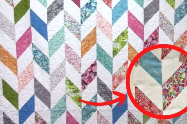 Finished Herringbone Quilt With Jenny Doan, a completed DIY project