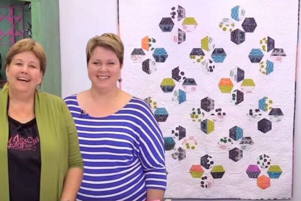 Finished Hexi Gems Applique With Jenny Doan, a completed DIY project