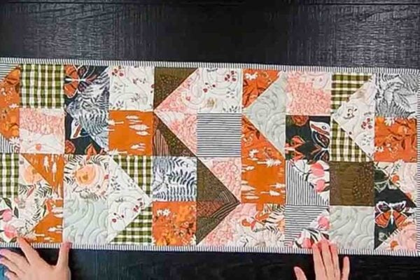 Finished Hidden Trails Charm Pack Quilt Pattern, a completed DIY project