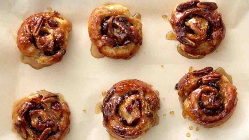Holiday Sticky Buns, homemade and freshly served