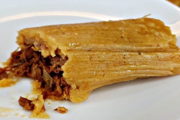 Homemade Beef Tamales, homemade and freshly served