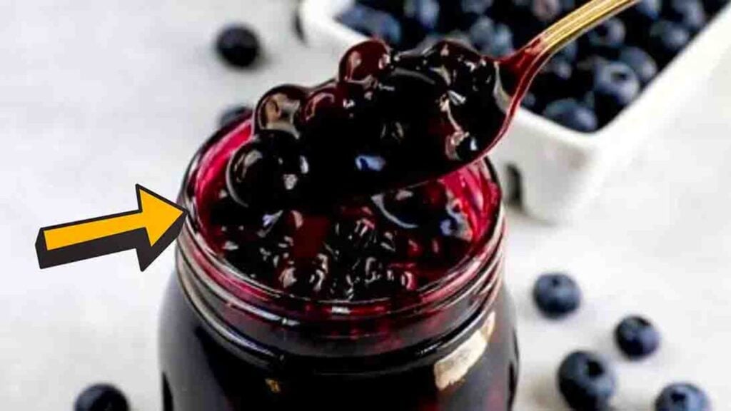 Homemade Blueberry Pie Filling, homemade and freshly served