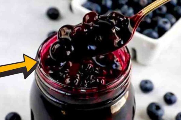Homemade Blueberry Pie Filling, homemade and freshly served