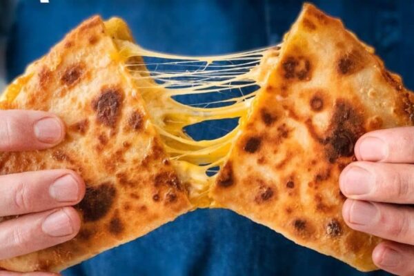Homemade Cheesy Chicken Quesadilla, homemade and freshly served